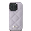 Guess Quilted Metal Logo tok iPhone 16-hoz - világoslila