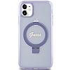 Guess Ring Stand Script Glitter MagSafe tok iPhone 11 / Xr telefonhoz - lila