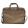 Guess Saffiano 4G Triangle Logo táska 16"-os laptophoz - barna