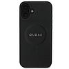 Guess Saffiano Classic Logo MagSafe iPhone 16 Plus tok - fekete