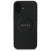 Guess Saffiano Classic Logo MagSafe tok iPhone 16-hoz - fekete