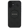 Guess Saffiano Peony Classic Logo MagSafe tok iPhone 16-hoz - fekete