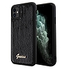 Guess Sequin Script Fém tok iPhone 11 / Xr telefonhoz - fekete