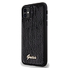 Guess Sequin Script Fém tok iPhone 11 / Xr telefonhoz - fekete