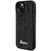 Guess Sequin Script Fém tok iPhone 14 / 15 / 13-hoz - fekete