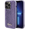 Guess Sequin Script Fém tok iPhone 15 Pro-hoz - lila