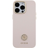 Guess Silicone Logo Strass 4G tok iPhone 15 Pro Max telefonhoz - rózsaszín