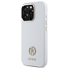 Guess Silicone Logo Strass 4G tok iPhone 16 Pro telefonhoz - fehér