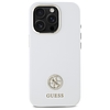 Guess Silicone Logo Strass 4G tok iPhone 16 Pro telefonhoz - fehér