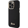 Guess Silicone Script Metal Logo & Frame tok iPhone 15 Pro telefonhoz - fekete