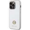 Guess Strass Metal Logo tok iPhone 15 Pro-hoz - ezüst