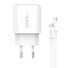 Gyorstöltő Foneng 1x USB EU40 + USB C - Lightning kábel (EU40 Type-C to iPhon)