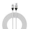 Gyorstöltő kábel Baseus USB-A és Lightning CoolPlay Series 2m, 2,4A, fehér (CAKW000502)