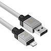 Gyorstöltő kábel Baseus USB-A és Lightning CoolPlay Series 2m, 2,4A, fehér (CAKW000502)