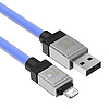 Gyorstöltő kábel Baseus USB-A és Lightning CoolPlay Series 2m, 2,4A, kék (CAKW000503)