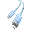 Gyorstöltő kábel Baseus USB-C a Lightning Explorer sorozathoz 2 m, 20 W, kék (CATS010303)