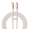 Gyorstöltő kábel Baseus USB-C - USB-C Habitat Series 2m 100W rózsaszín (P10360202421-01)