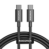 Gyorstöltő kábel Rocoren USB-C - USB-C Simples Series 100 W, 1 m fekete (RCCXTT1-JY01)