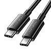 Gyorstöltő kábel Rocoren USB-C - USB-C Simples Series 100 W, 1 m fekete (RCCXTT1-JY01)