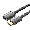 HDMI 2.0 dugasz-HDMI 2.0 aljzat hosszabbító kábel AHCBD 0,5 m, 4K 60 Hz, fekete