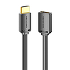 HDMI 2.0 dugasz-HDMI 2.0 aljzat hosszabbító kábel AHCBF 1 m, 4K 60 Hz, fekete