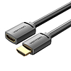 HDMI 2.0 dugasz - HDMI 2.0 aljzat hosszabbító kábel AHCBI 3m, 4K 60Hz, fekete