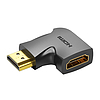 HDMI 90 fokos Adapter Vention 4K 60Hz, AIOB0-2, fekete 2db (AIQB0-2)