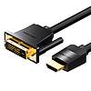 HDMI-DVI kábel 1 m-es Vention ABFBF fekete