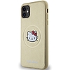 Hello Kitty bőr Kitty Head MagSafe tok iPhone 11 / Xr telefonhoz - arany