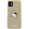 Hello Kitty bőr Kitty Head MagSafe tok iPhone 11 / Xr telefonhoz - arany