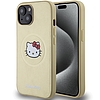 Hello Kitty bőr Kitty Head MagSafe tok iPhone 15-höz - arany