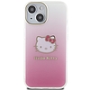 Hello Kitty IML Gradient Electrop Kitty Head tok iPhone 15-höz - rózsaszín