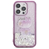 Hello Kitty Liquid Glitter 50. évfordulós parti iPhone 16 Pro tok - lila