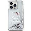 Hello Kitty Liquid Glitter Charms Kitty fejtok iPhone 11 / Xr telefonhoz - ezüst