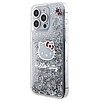 Hello Kitty Liquid Glitter Charms Kitty Head tok iPhone 15 Pro Max telefonhoz - ezüst