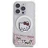 Hello Kitty Liquid Glitter Sweet Kitty Bows MagSafe iPhone 16 Pro tok - Fehér