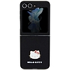 Hello Kitty Metal Logo Kitty Head tok Samsung Galaxy Z Flip 5 telefonhoz - fekete