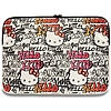 Hello Kitty PU fém logós tok 14"-os laptophoz - bézs