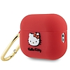 Hello Kitty szilikon 3D Kitty Head tok AirPods Pro 2-höz (2022/2023) - fukszia