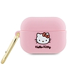 Hello Kitty szilikon 3D Kitty Head tok AirPods Pro 2-höz (2022/2023) - rózsaszín