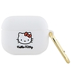 Hello Kitty szilikon 3D Kitty Head tok AirPods Pro-hoz - fehér