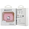 Hello Kitty szilikon 3D Kitty Head tok AirPods Pro-hoz - rózsaszín