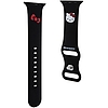 Hello Kitty szilikon Kitty fejszíj Apple Watchhoz 42/44/45/49mm - fekete