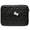 Hello Kitty Zip PU Quilted Bows tok 14"-es laptophoz - fekete