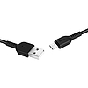 Hoco - Egyszerűen tölthető adatkábel (X13) - USB-A - USB Type-C, 10 W, 2A, 1,0 m - Fekete (KF239277)