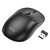 Hoco - Wireless Mouse Royal (GM25) - Bluetooth 5.2, négygombos, kétmódusú üzleti 2.4G, 1600 DPI - sötét éjszakai fekete