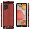 Honeycomb Case páncélburkolat TPU bumper Samsung Galaxy A42 5G piros