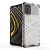 Honeycomb Case páncélburkolat TPU bumper Xiaomi Poco M3 átlátszóhoz