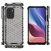 Honeycomb Case páncélburkolat TPU bumper Xiaomi Redmi K40 Pro+ / K40 Pro / K40 / Poco F3 átlátszóhoz