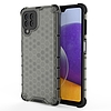 Honeycomb Case páncélburkolat TPU lökhárítóval Samsung Galaxy A22 4G fekete